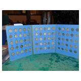 Roosevelt Dime Book-approx 42 silver dimes+
