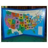 US State Quarter Map w/48 quarters