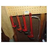 (4) Pipe wrenches