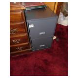 (2) drawer metal filing cabinet