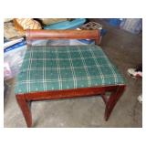 vanity bench with padded seat