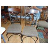 contemporary like new metal/wood chairs
