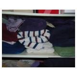 shelf full of Bath Towels