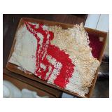 (2) Flats of needle work