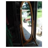 Oak Oval dressing mirror
