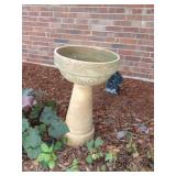 Pottery Type Bird Bath