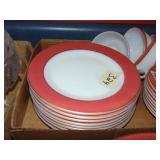 (8) Retro Pink Pyrex Salad Plates