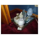 Dresser Tray with trinket boxes