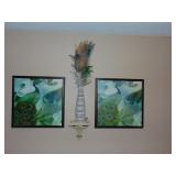Peacock wall decor