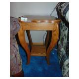 small oak side table, solid