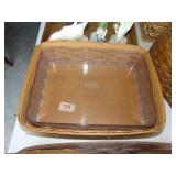 Longaberger basket with liner, large