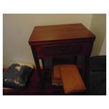 Vintage Sewing Machine and Table