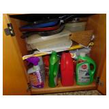 Entire cabinet full of kitchen Misc. and Cleaning
