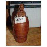 naughty man in barrell