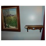 Painting & Wooden shelf