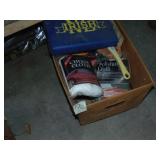 Box full of buffing rags and cloths