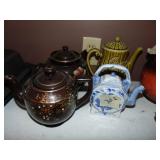 (4) China type Tea Pots