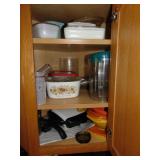 Entire cabinet full of misc. kitchen