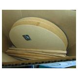 (3) wooden dowel tables