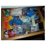 Entire drawer of hardware and misc.