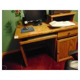 Oak Style Office Desk