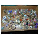 Flat full of Costume Earrings