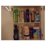 White Mirror & Contents of Cabinet