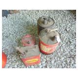 Lot of metal Gas Cans