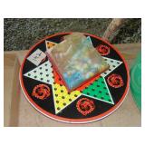 Vintage Metal Chinese Checkers plus