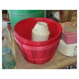 McComb Pottery Crock Jar & fruit baskets