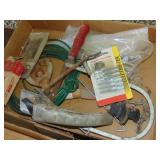 (2) flats of misc. tools and hardware