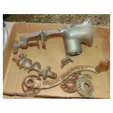 vintage hand crank meat grinder