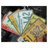 Bundle of (10) IL. License Plates 70