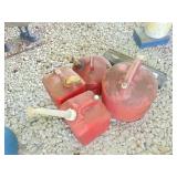 (4) gas cans