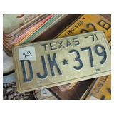 (4) Texas License plates 60