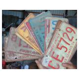 Bundle of (10) IL. License Plates 70