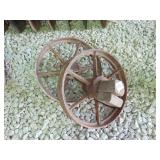 (2) Steel implimet wheels