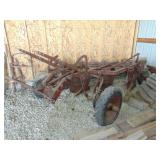 Antique 3 bottom plow