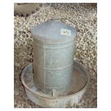 Galvanized Chicken Waterer