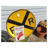 Vintage Rail Road Crossing Sign Plus