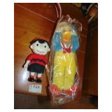 Vintage Donald Duck Doll & Charley Brown