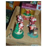 Flat of Coca-Cola Santa ornaments