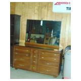 Mid Century Modern Dresser & Mirror