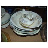 lot of painted vegetable bowls, plus