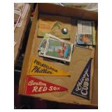 Flat full of Vintage Baseball Cards & Collectibles