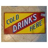 Cold Drinks Here Sign