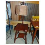 Maple type Side Table/Lamp