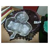 Lot of Glassware & Salt Dips, plus