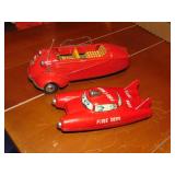 (2) Vintage Metal Friction Cars Made In Japan