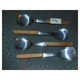 (4) First National Bank of Chrisman Spoons